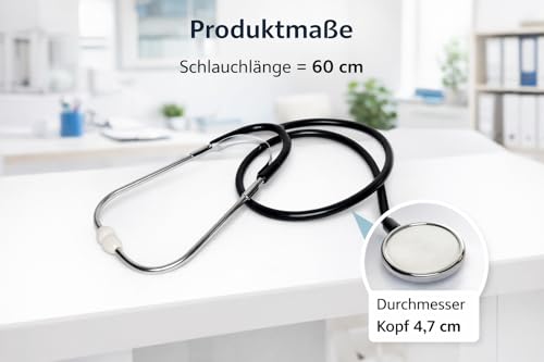 BUXMED Flachkopf Schwestern Stethoskop – Stethoskop Arzt, Stethoscope, Stethoskope, Stethoskop Medizin für Pflege, Praxis, Rettungsdienst & Ausbildung