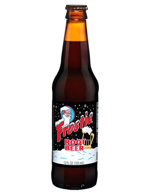 Frostie Root Beer Soda, Pack of 24, 12oz Bottles