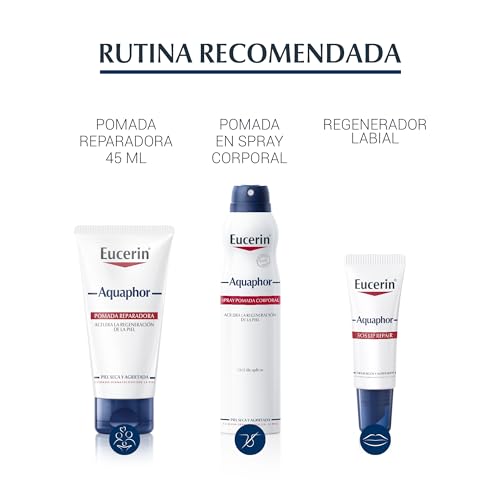 Miniatura 9 de Eucerin Aquaphor Pomada Reparadora 220 Ml Crema Corporal Hidratante Para Piel Seca Y Agrietada - Pomada Cicatrizante Con Pantenol Y Bisabolol Que Calma Y Regenera - Sin Perfume Y No Comedogénica