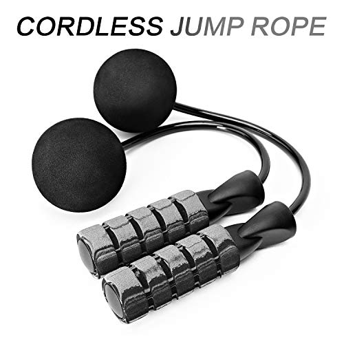 APLUGTEK Jump Rope, Training Ropeless Skipping Rope for Fitness, Adjustable Weighted Cordless Jump Rope for Men and Women by APLUGTEK - Image 2