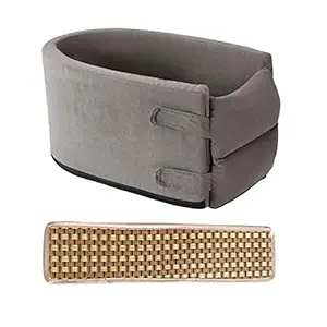 Macaso Small Dog Cat Car Travel Booster Seat Armrest Pet Bed Durable Grey