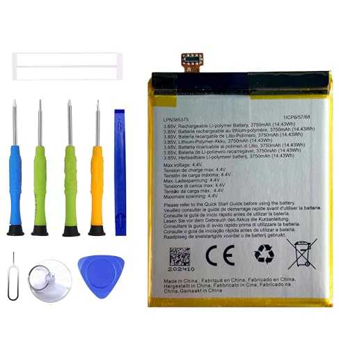 ERYNK LPN385375 Batterie de rechange compatible avec Crosscall Core X4 avec jeu d'outils
