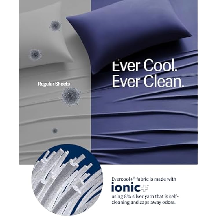 REST Buy 2 GET 30 Percent Off: 3PC Sheet Set Plus Extra Pillowcases Bundle at 30% Discount, in Midnight Blue, Queen Size