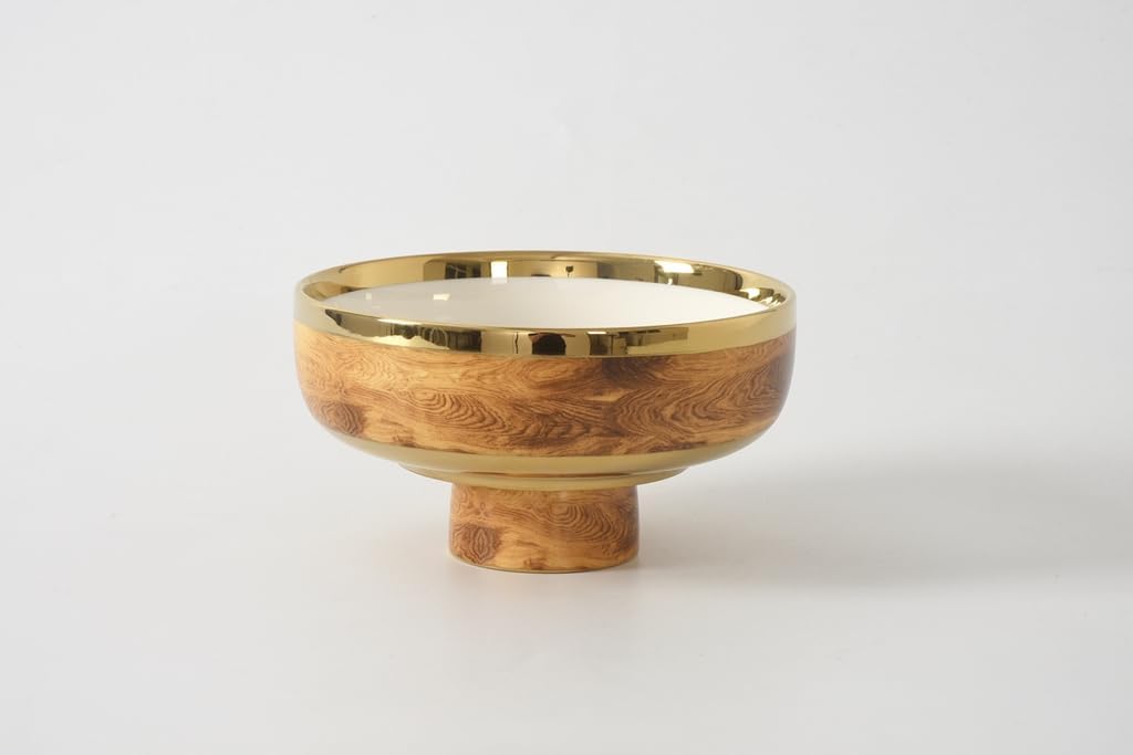 Pampa Bay Madera Small Footed Bowl, 6" x 6" x 3.5"