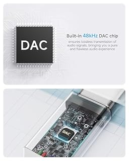 2 Pack USB C to 3.5mm Headphone Jack Adapter, Aux to USB C HiFi Compatible for Apple iPhone 17/16/15/Pro Max/Plus, Type C Aux Audio Dongle Cable Cord for iPad, Samsung Galaxy S25/24/S23/S22/S21-White