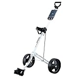 [page_title]-Big Max Basic Golf Trolley 2 Rad Push Farbe: Weiss