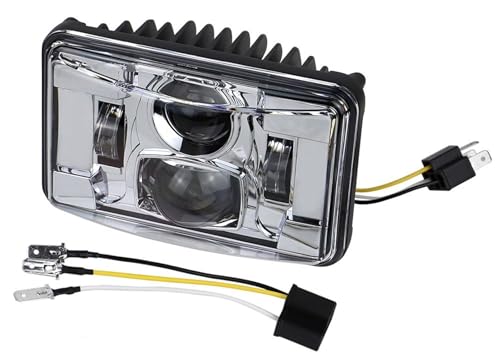 Phare moto pour XR250 et XR650L bloc LED 4x6 argent