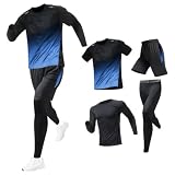 [Ademe] コンプレッションウェア セット メンズ スポーツウェア 3/4/5点セット 通気防臭 トレーニングウェア ウォーキング 長袖シャツ ハーフパンツ レギンス サイクリング 吸汗速乾