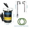 MUZIBAMA 105GPH Canister Filter, External Aquarium Filter Ultra-Quiet Water Circulation Cleaning Machine with Water Pump, 4 Layer Filtration for Fish Tanks and Aquariums Up to 75 Gallons #5