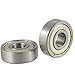 8 Pcs 608-ZZ Double Rubber Seal Bearings 8x22x7mm Deep Groove Ball Bearing