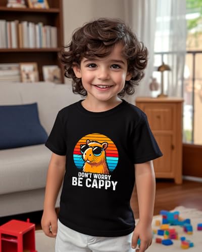 Toddler T-Shirts, Baby Boy Girl Kids Animal Graphic Tees Funny Letter Print Sunmmer Clothes Short Sleeve 2-8T3