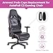 SINOLUXE Armrest pad caps for AutoFull C3 Gaming Chair - Ergonomic Gaming Chair armrest Replacement Parts, arm Pads for AutoFull C3 Chair（Black）