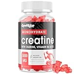 Gaelikine Creatine Monohydrate Gummies 5000mg, Max Strength with L-Taurine, B12 & B6, Creatine Gummies for Men & Women, Easy Pre Workout Muscle Growth Supplement, Berry Flavor, 60 Count (Pack of 1)
