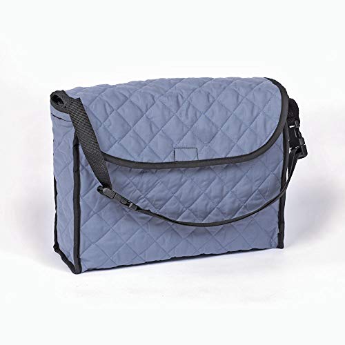 SP Ableware 703300001 Tote Bag for Walkers, Wheelchairs and Rollator, Solid Gray, Cotton