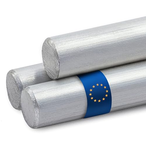 Stahl-Shop24 Aluminium Rundstab 500 mm Länge Durchmesser 30 mm leicht Alu massiv roh für Modellbau Handwerk Basteln Technik Innenausbau Maschinenbau DIY Konstruktion Hobby Projekte