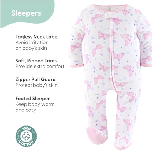 The Peanutshell Baby Layette Gift Set for Girls, Newborn Girl Gift Sets, Baby Clothes & Essentials, Purple Butterfly4