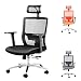Produktbild Bürostuhl Ergonomischer, Multifunktional Schreibtischstuhl Drehstuhl Computerstuhl mit Verstellbare Kopfstütze und Höhenverstellung, bis 150 kg/330lb für den Home Office Einsatz (Black)