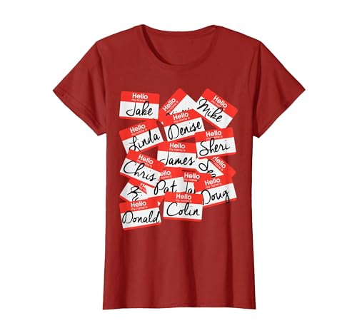 Identity Thief t-Shirt Costume, Identity Theft Name Tags