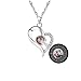 Produktbild Personalized Photo I Love You Necklace 925 Silver Rose Gold 100 Languages Projection Pendant Collarbone Necklace Best Gift for Her