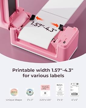 Bluetooth Thermal Label Printer 941B+2 Inch Circle Thermal Sticker Labels