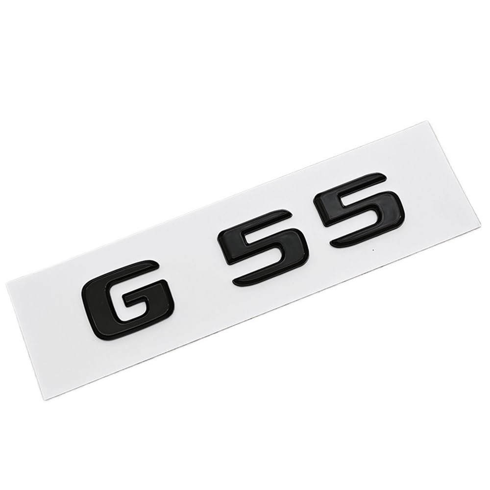 YTQMoreBNZ YYDStes ABS Car Letters Logo G55 G63 G65 Sticker Rear Trunk Badge Emblem Decals Compatible With Mencedes Menz AMG G55 G63 W463