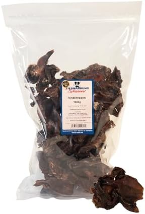 Tiernahrung Schwenner Rindernasen Hunde, getrocknet, 1000g, Zahnpflege