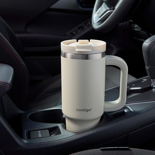 Image of Contigo Streeterville Leak-Proof, 30oz Tumbler, Cold for up to 29 hours, Stainless Steel, Oatmilk