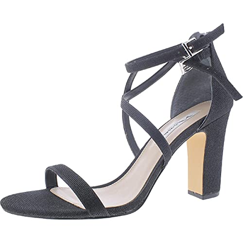 Zapatos NINA Shari de fiesta en talla 42 EU con brillo Black Bianca Glitter