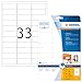 Produktbild HERMA 8837 Universal Etiketten für Inkjet Drucker, 25 Blatt, 63,5 x 25,4 mm, 33 pro A4 Bogen, 825 Stück, selbstklebend, bedruckbar, matt, blanko Klebeetiketten Aufkleber für Tintenstrahldrucker, weiß