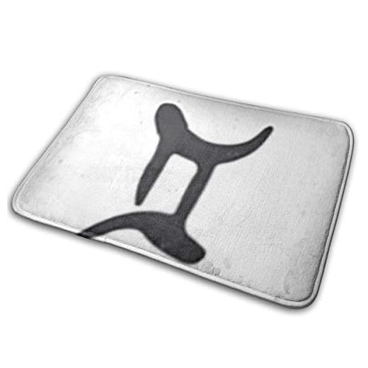 NA Badmatta kök mattor badrum entrématta dörrmatta absorberande mattor halkfri smuts fångare zodiak tecken tvillingarna och horoskop astrologi symbol