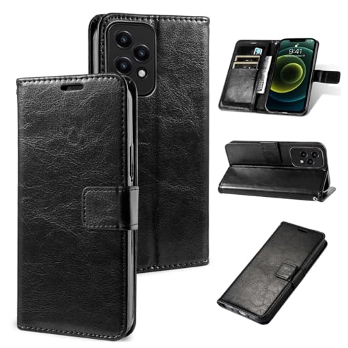 Rfvzubemok Compatible con Redmi Note 11T Pro (Plus) / Note 12T Pro,Compatible con Xiaomi Poco X4 GT Funda,Ranura para Tarjetas Cartera Funda Kickstand Black