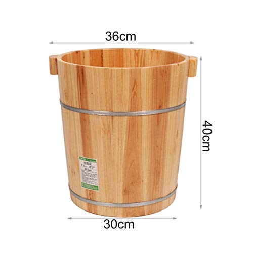 Spa de pies de barril de madera para adultos miniatura 3
