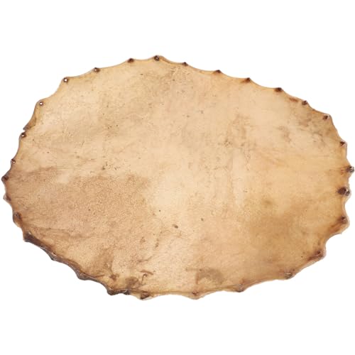 VICASKY Cowhide Drum Skin Replacement Drum Head Large Round Percussion Instrument Head
