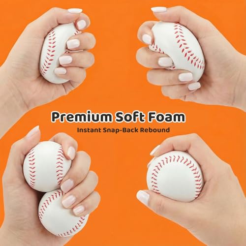 LOVESTOWN 20PCS Foam Baseball Stress Ball, 2.5 Inch Squeeze Toys Soft - image 2