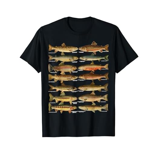 トラウト魚種種釣りギフト Tシャツ