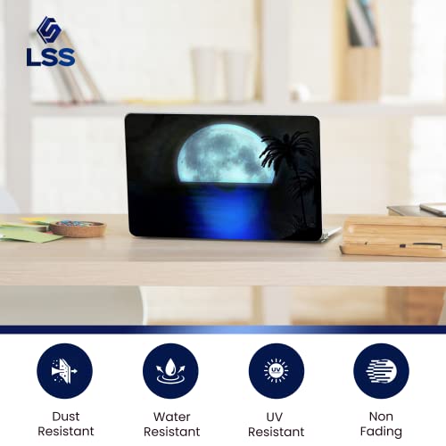 Image of LSS Laptop 15 15.6 Skin Cover with Colorful Beach Moon Light Pattern for HP Dell Lenovo Apple Asus Acer Compaq - Fits 13.3 inch 14 inch 15.6 inch 16 inch (2 Wrist Pads Free)