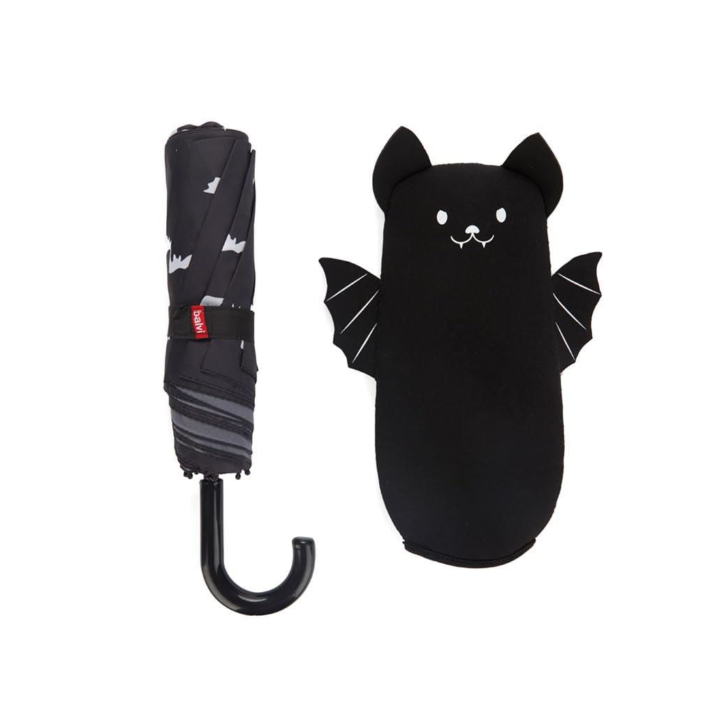 Balvi Ombrello Batumbrella Colore nero Un design con pipistrelli ovunque Nylon