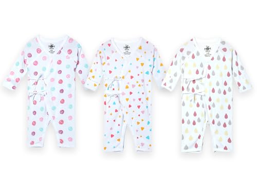 Image of The Mom Store Baby Romper Jabla Style Combo For Boys And Girls | Cotton | Soft Infant Bodysuit | Trendy Stylish Sleepwear For Newborn Baby | Printed | Unisex Comfortable Everyday Baby Wear