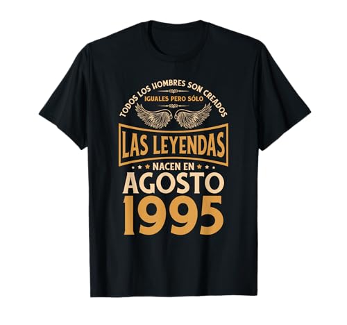Cumpleaños Hombre Regalos Las Leyendas Agosto 1995 Camiseta