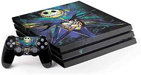 Skinit Decal Gaming Skin Compatible with PS4 Pro Bundle - Officially Licensed Disney The Nightmare Before Christmas Jack Skellington Art Design