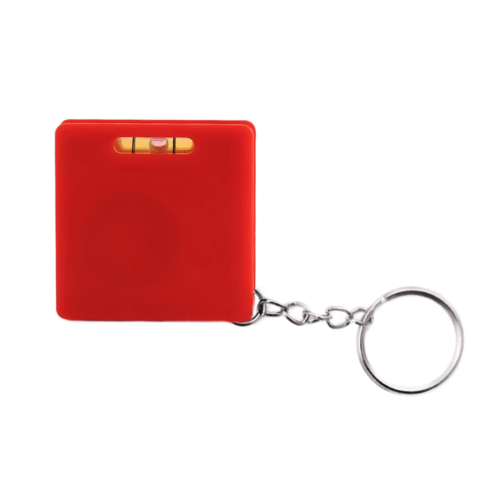 Apglsxy Red Easy To Carry Keychains Small Steel Tape Measure Integrated Bubble Levels 1M Measuring Length Auto Retract Function Double Scale Small Levels