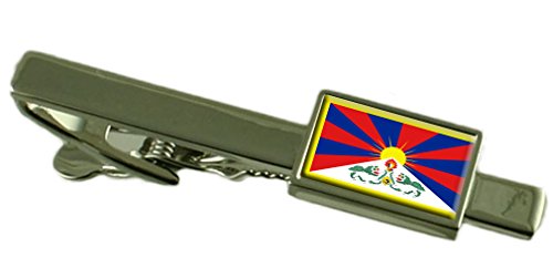 Clip de corbata Tibet con bolsa textil de protección y acabado metálico pulido