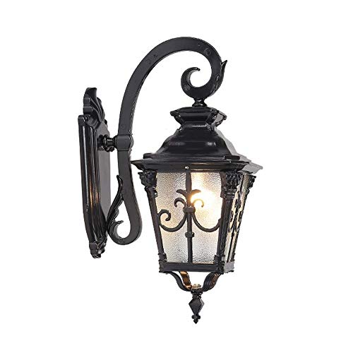 Lumière murale extérieure victorienne en aluminium lanterne classique