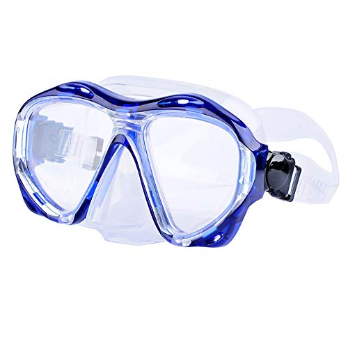 Morgiana Unisex Swimming Mask Goggle With Anti-Fog And Uv Protection Lenses - Blue #TOP1