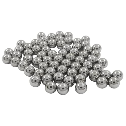 Bivethoi 100 Pack Carbon Steel Bearing Balls, 9mm Precision Steel Balls Polished Bearing Balls for Industrial Equipment/DIY Enthusiasts