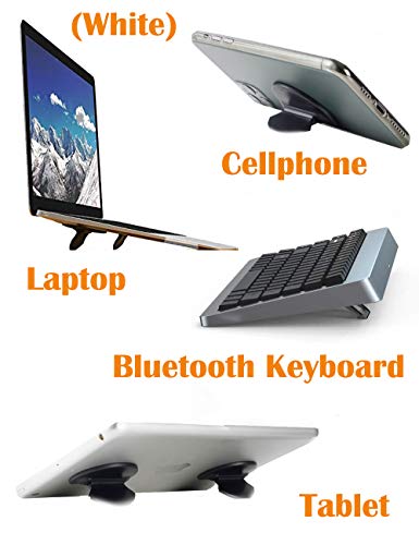 Soporte ergonómico plegable para teclado blanco - 2 piezas miniatura 4