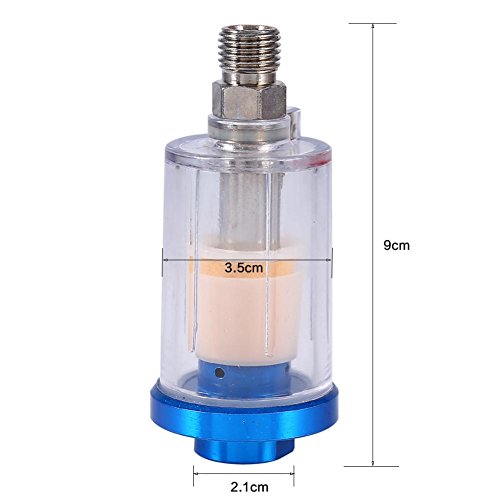 Pneumatische Spritzpistole Druckluftregler, Fydun Luftdruckregler für Druckluftpistole + Inline Öl Wasserabscheider Filter Abscheider mit Manometer