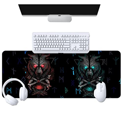 Tapis souris jeu étendu XXL style viking pour sublimer votre bureau gaming