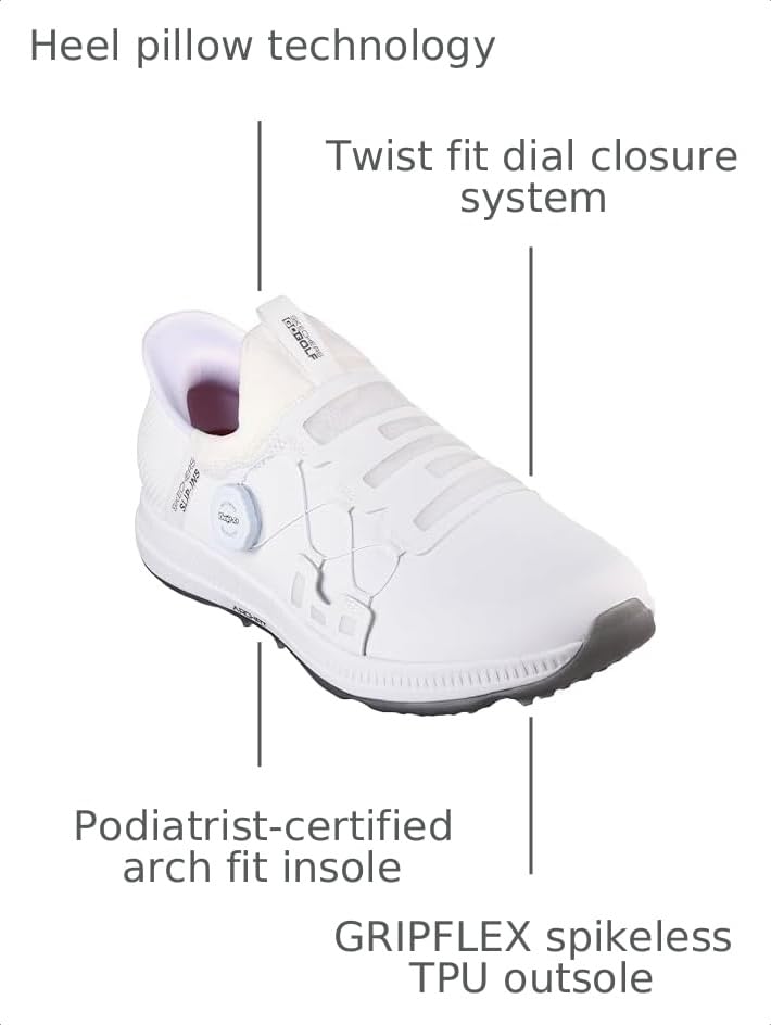 Image of Skechers Men's Go Golf Elite 5 Arch Fit Waterproof Slip in Golf Shoe