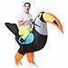 CHOIEO Halloween Inflatable Costume for Adult, Funny Blow Up Animal Costume, Ride-On or Full Body Suit, Cosplay Outfit for Party (Toucan)